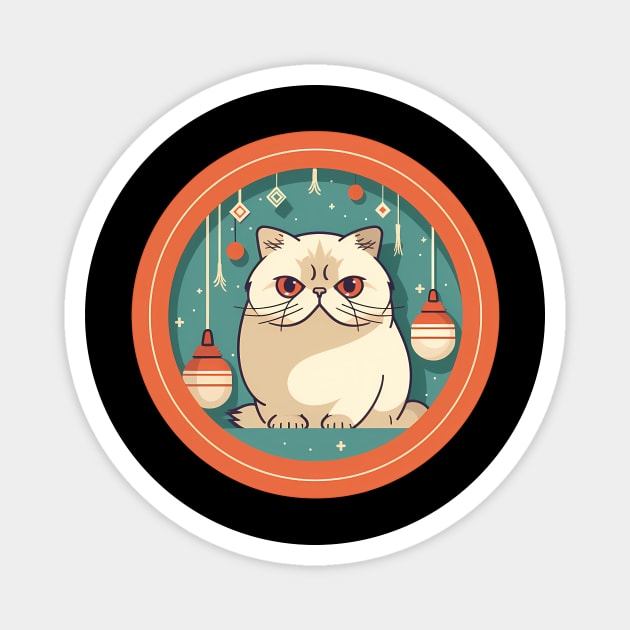 Exotic Shorthair Cat Xmas Xmas Ornament, Love Cats Magnet by logiamerch